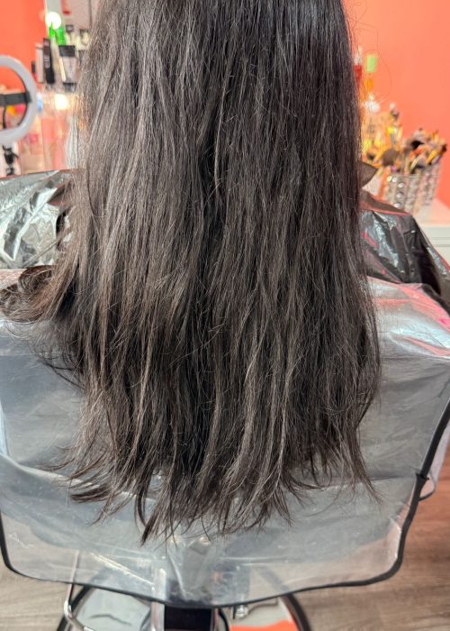 Hair and Beauty Studio Hair Treatment Before